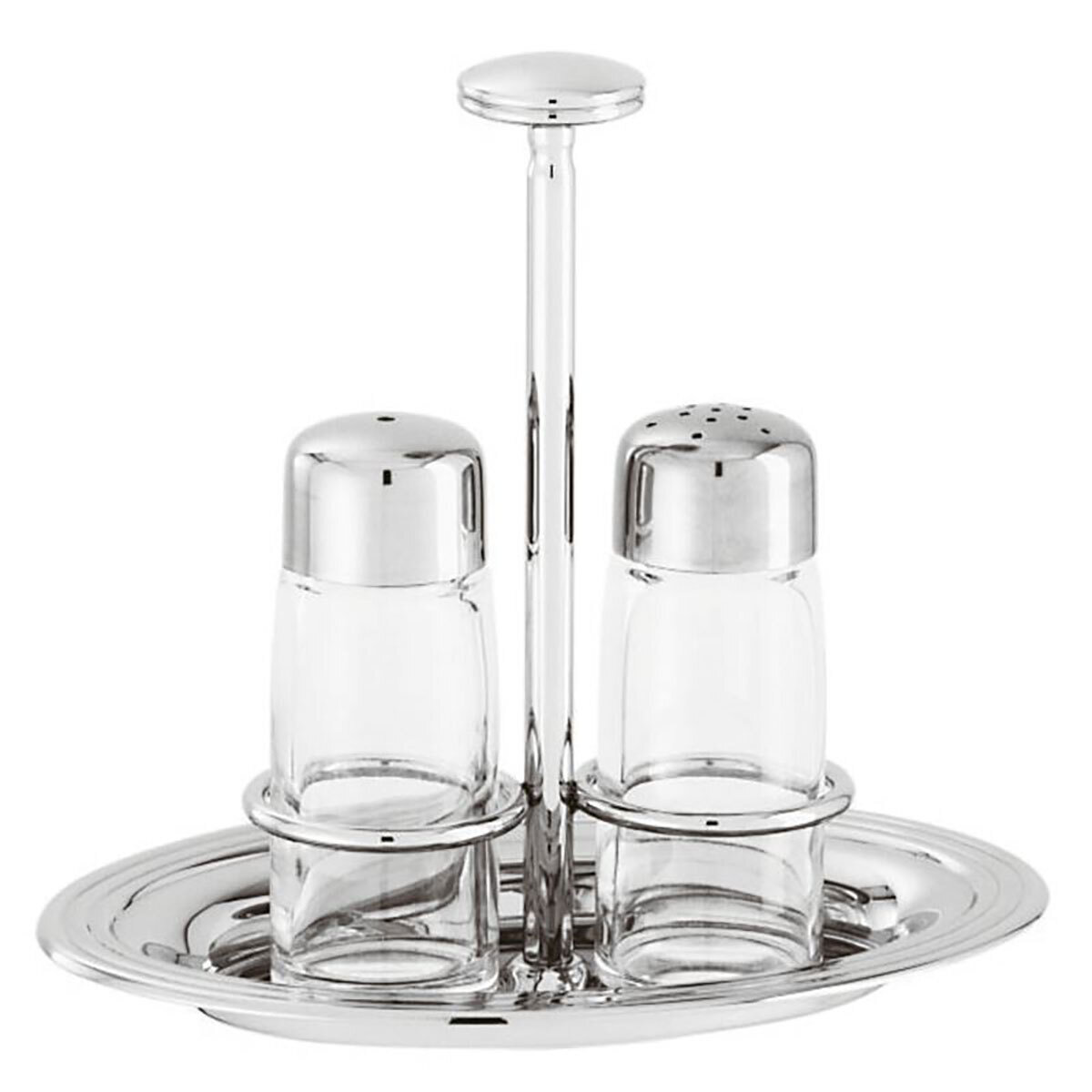 Sambonet Avenue Salt And Pepper Holder With Crystal 53269-02, MPN: 53269-02,