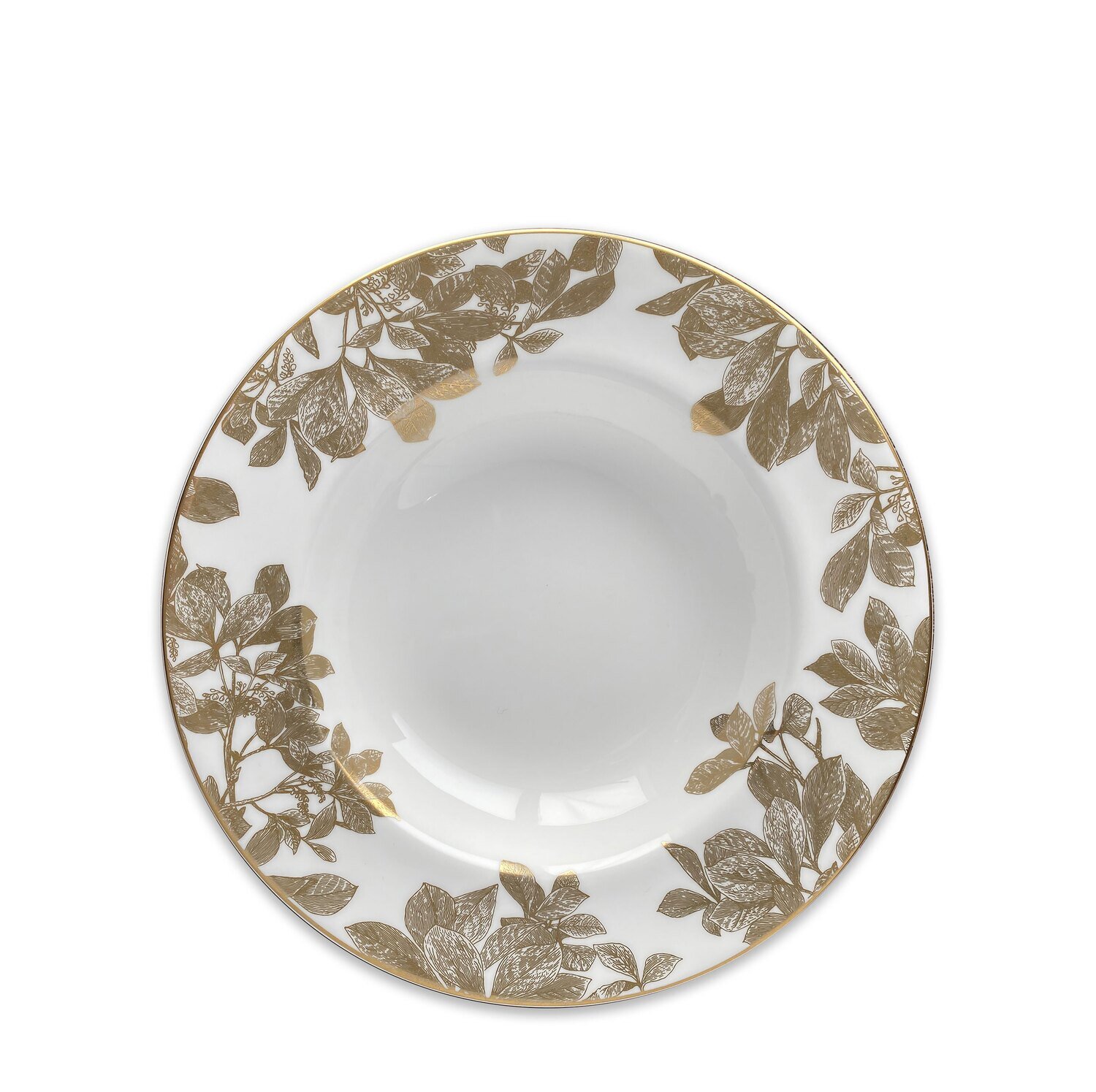 Caskata Arbor Rimmed Soup Bowl Gold SOUP-222, MPN: SOUP-222, 817325016384