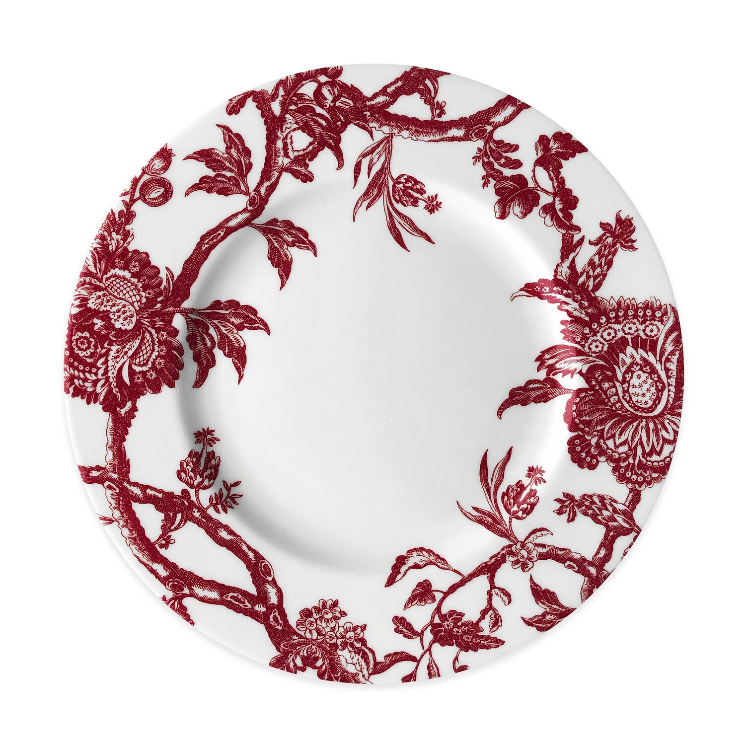 Caskata Arcadia Rimmed Dinner Plate Crimson DINA-W640