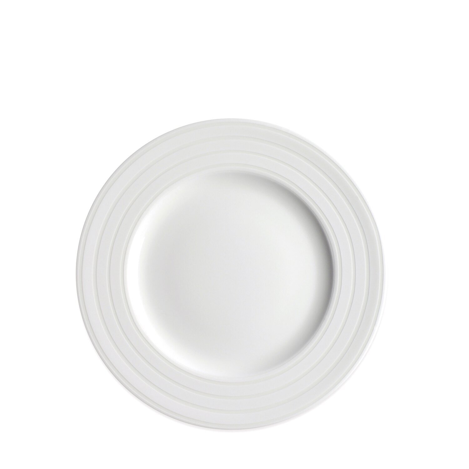 Caskata Cambridge Stripe Rimmed Salad Plate White SALA-760, MPN: SALA-760, 816666022214