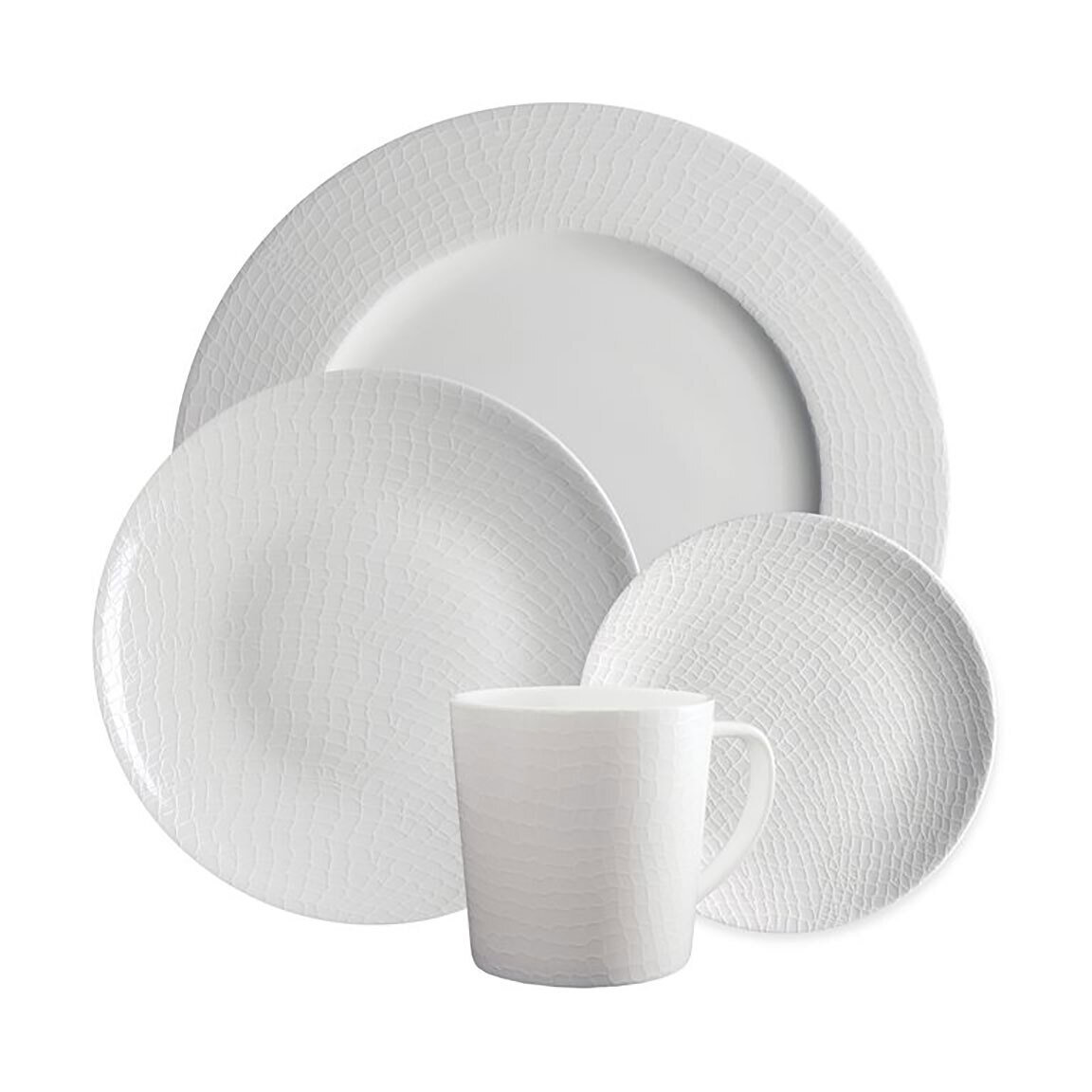 Caskata Catch Place 4 Piece Place Setting White PLCE-750, MPN: PLCE-750, 816666029220
