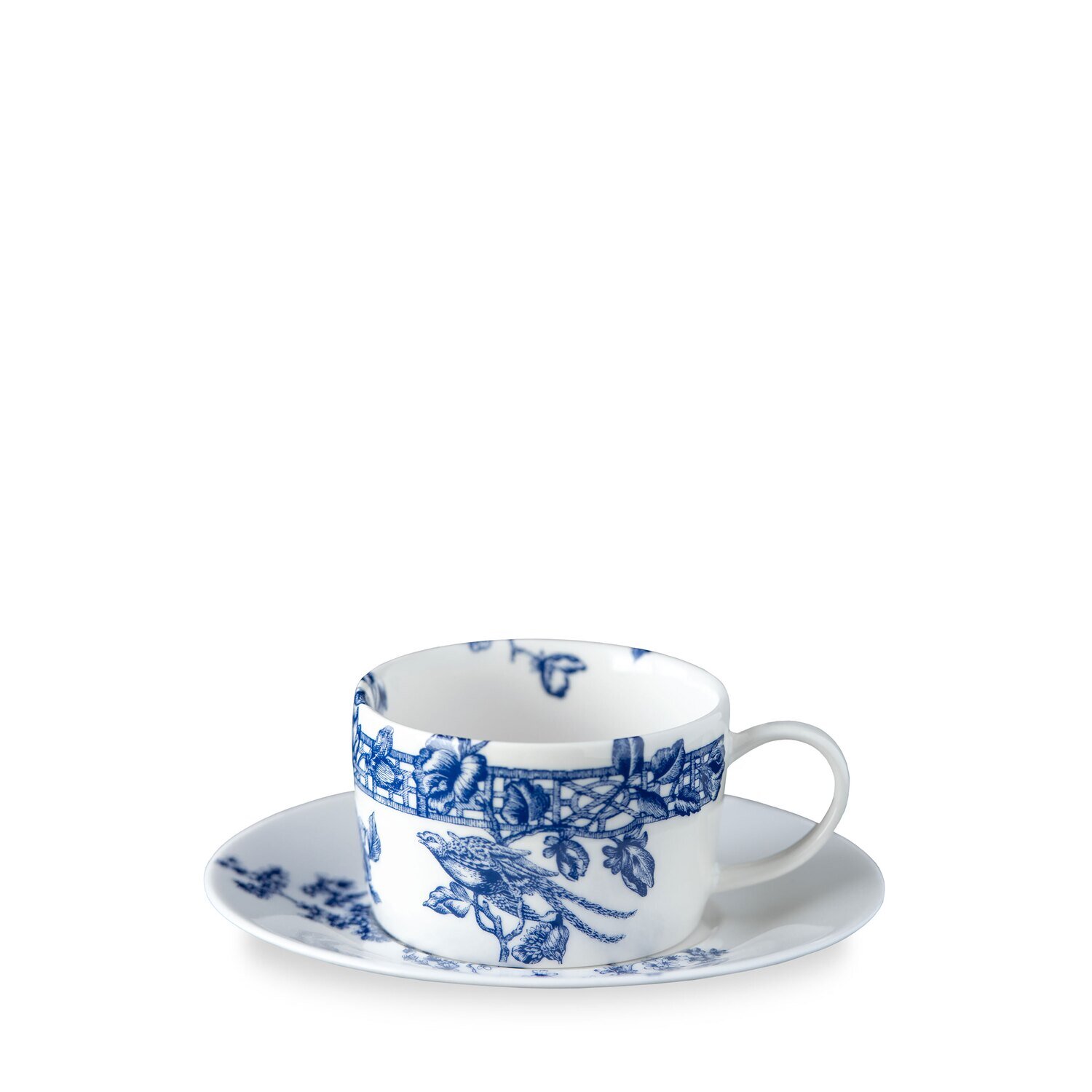 Caskata Chinoiserie Toile Cup and Saucer Blue HCS-W510