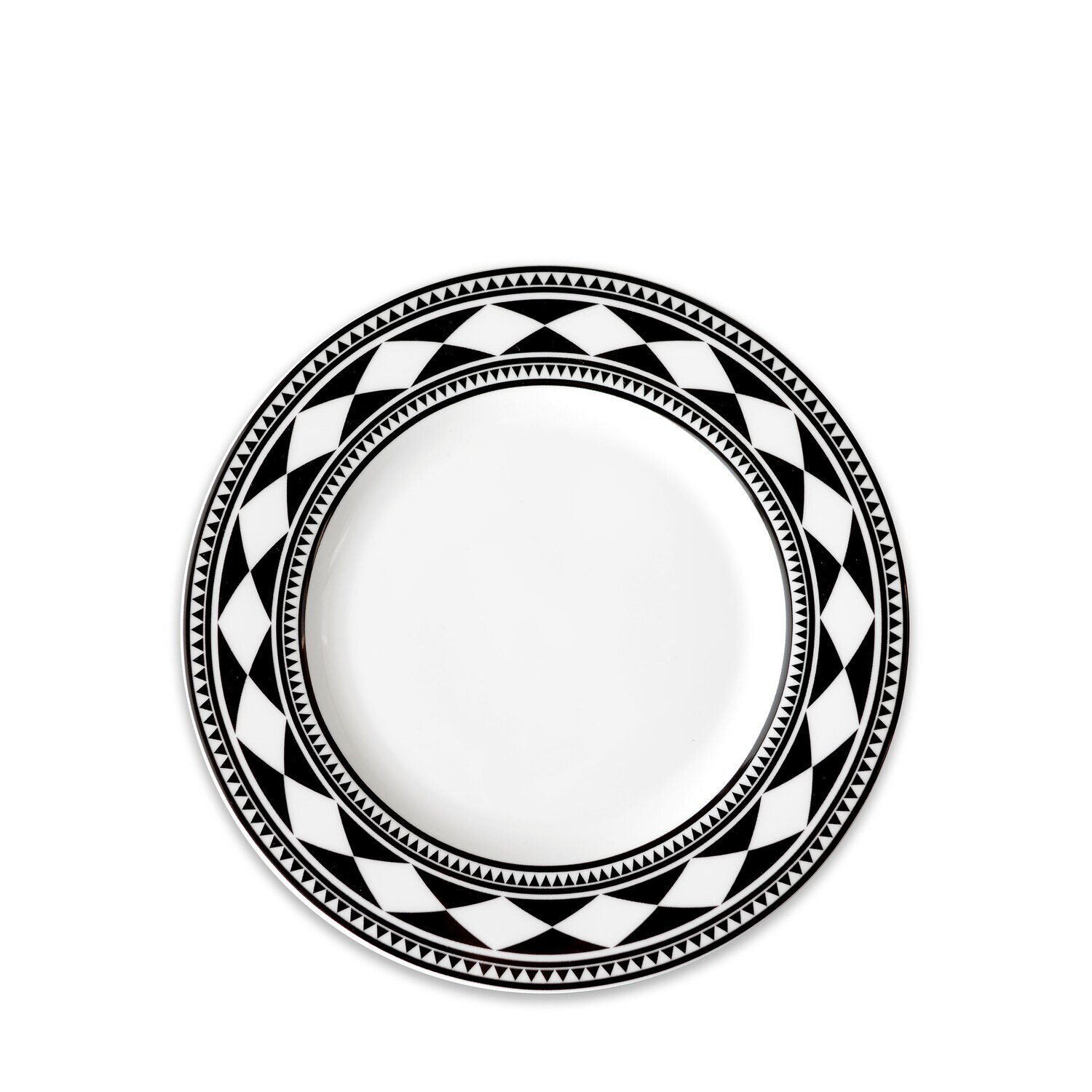 Caskata Fez Rimmed Salad Plate Black SALA-180, MPN: SALA-180, 816666028629