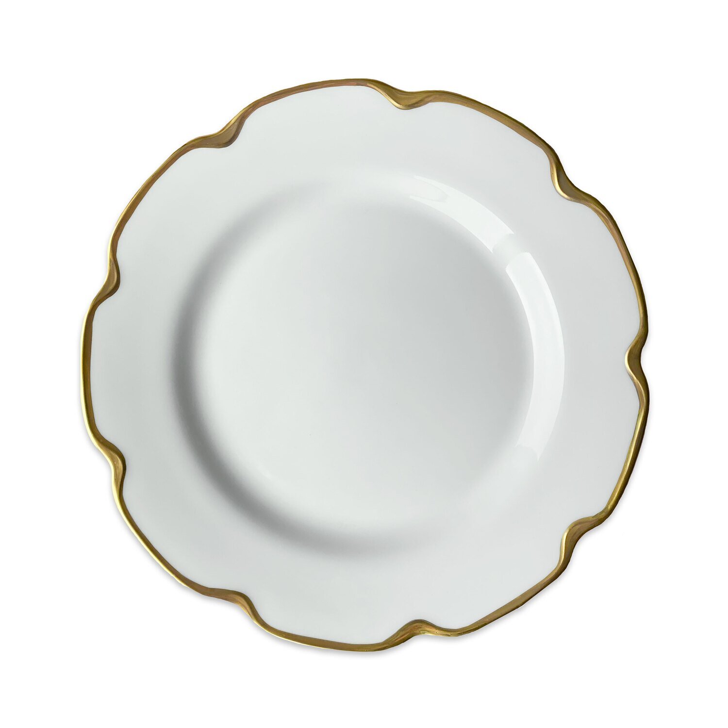 Caskata Grace Shaped Buffet Plate Gold Edge DINA-925, MPN: DINA-925, 817325012263