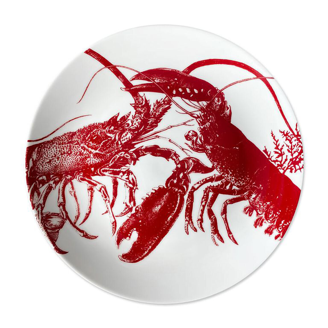 Caskata Lobster Coupe Dinner Plate Plate Red DINA-820