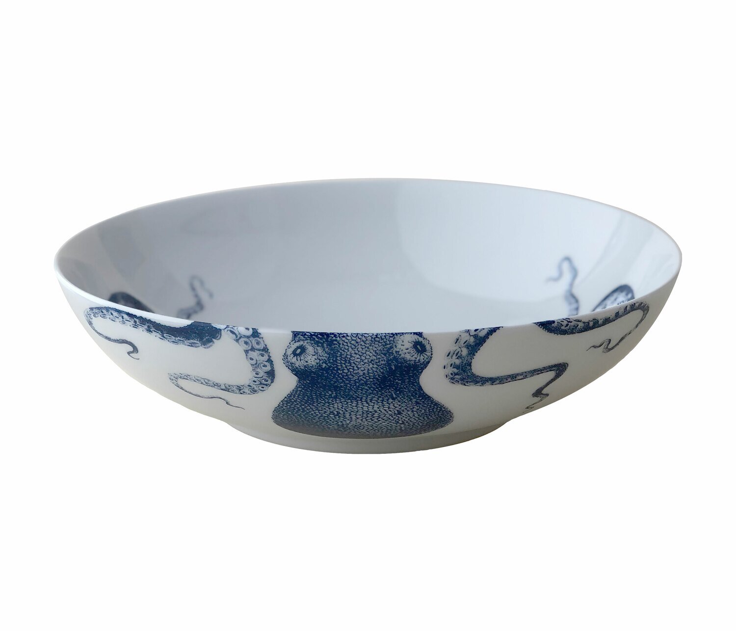 Caskata Lucy Wide Serving Bowl Blue WBWL-380, MPN: WBWL-380, 817325013208