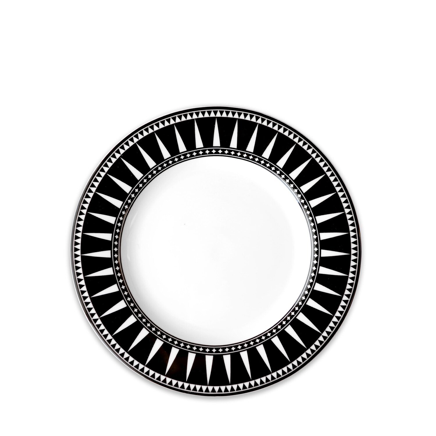 Caskata Marrakech Rimmed Salad Plate Black SALA-170, MPN: SALA-170, 816666028544