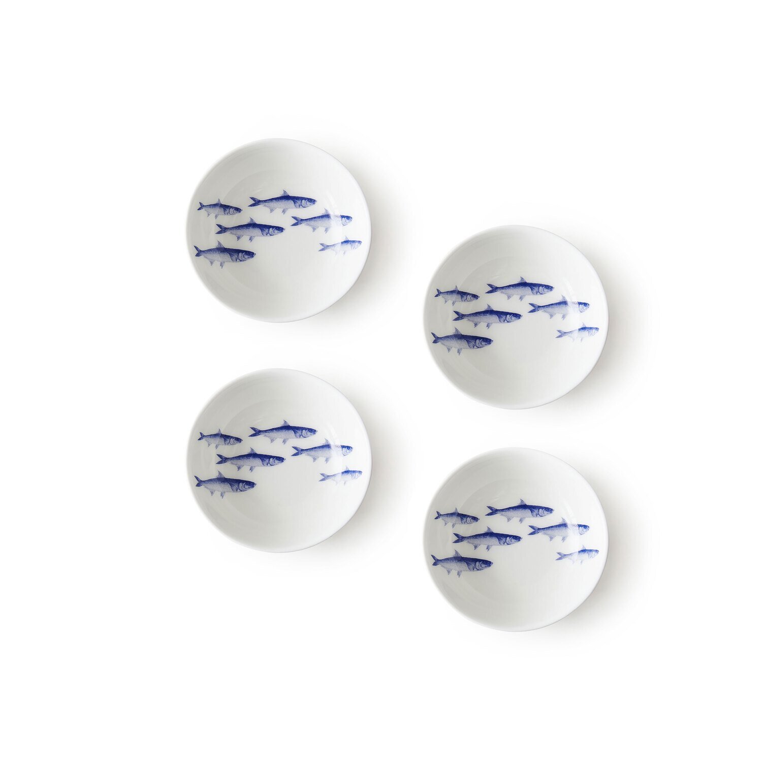 Caskata School of Fish Dipping Dish Set of 4 Blue DD-420, MPN: DD-420, 817325011143