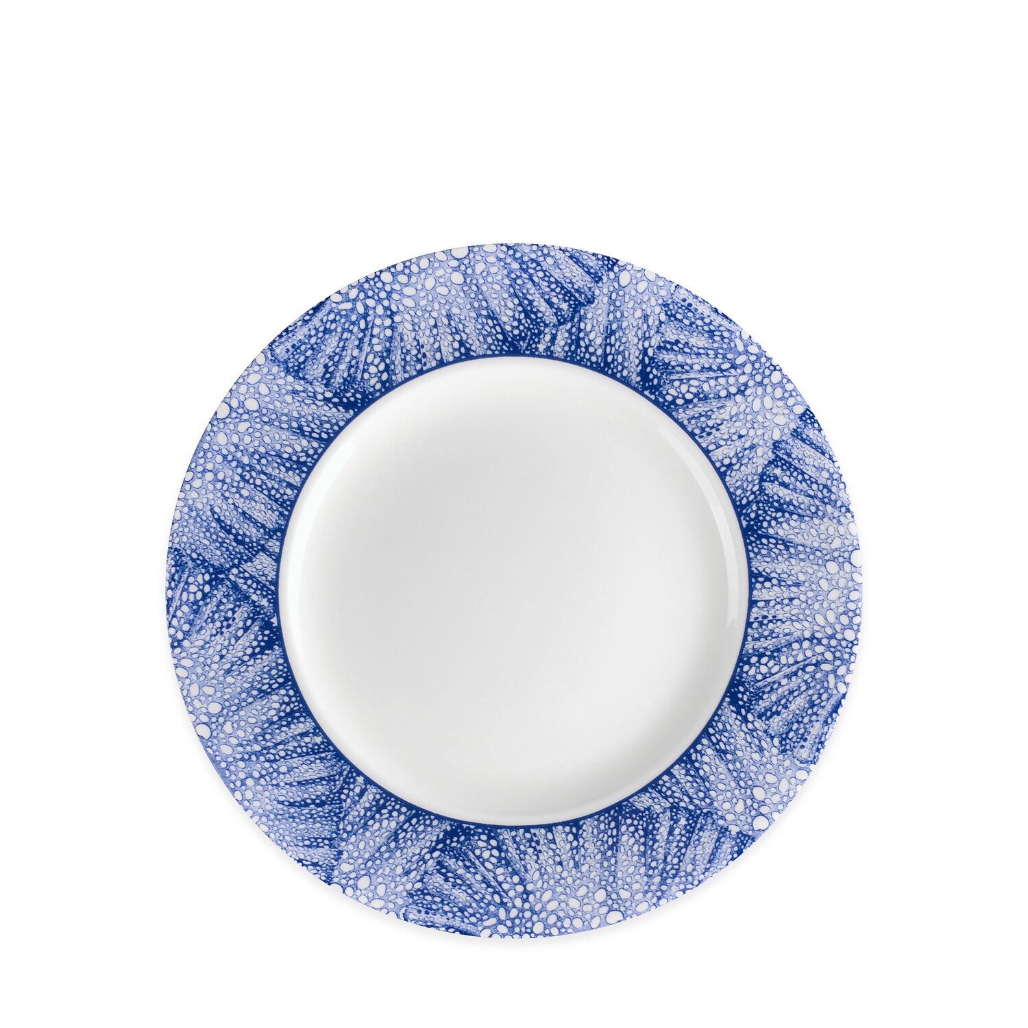 Caskata Sea Fan Rimmed Salad Plate Blue SALA-223, MPN: SALA-223, 817325016063