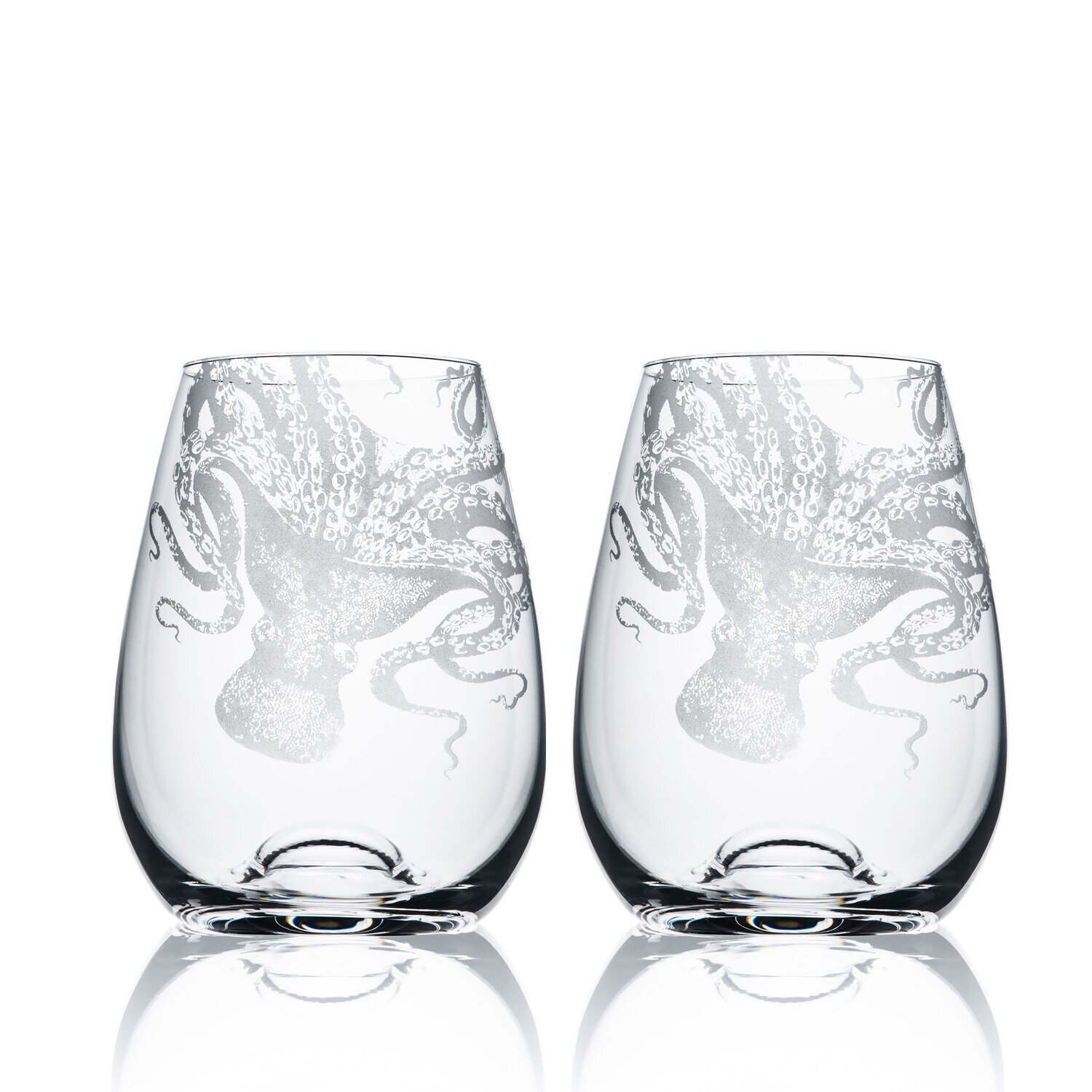 Caskata Lucy Stemless Wine Glasses Set of 2 GL-NOSTEMWIN
