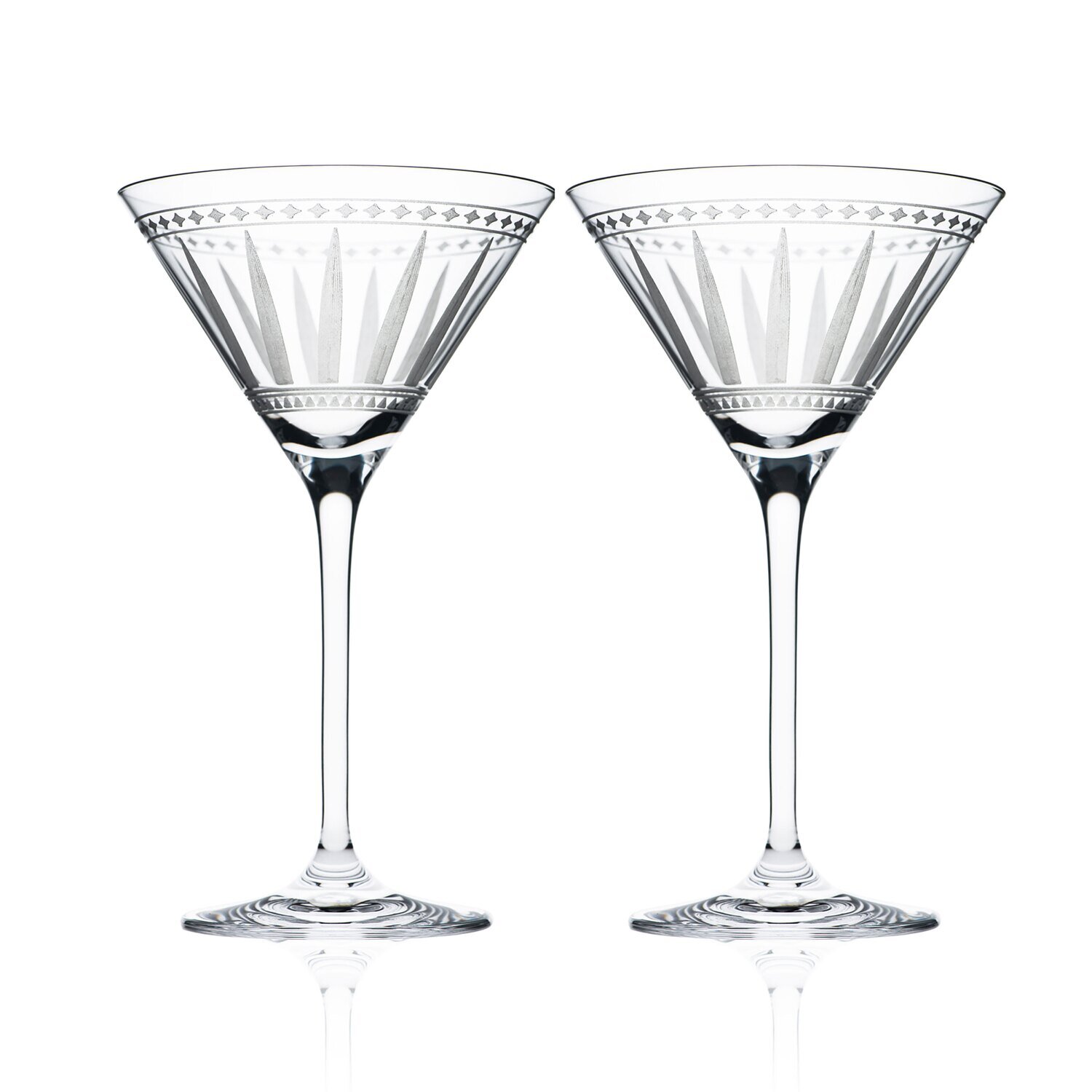 Caskata Marrakech Martini Glasses Set of 2 GL-MARTINI-170