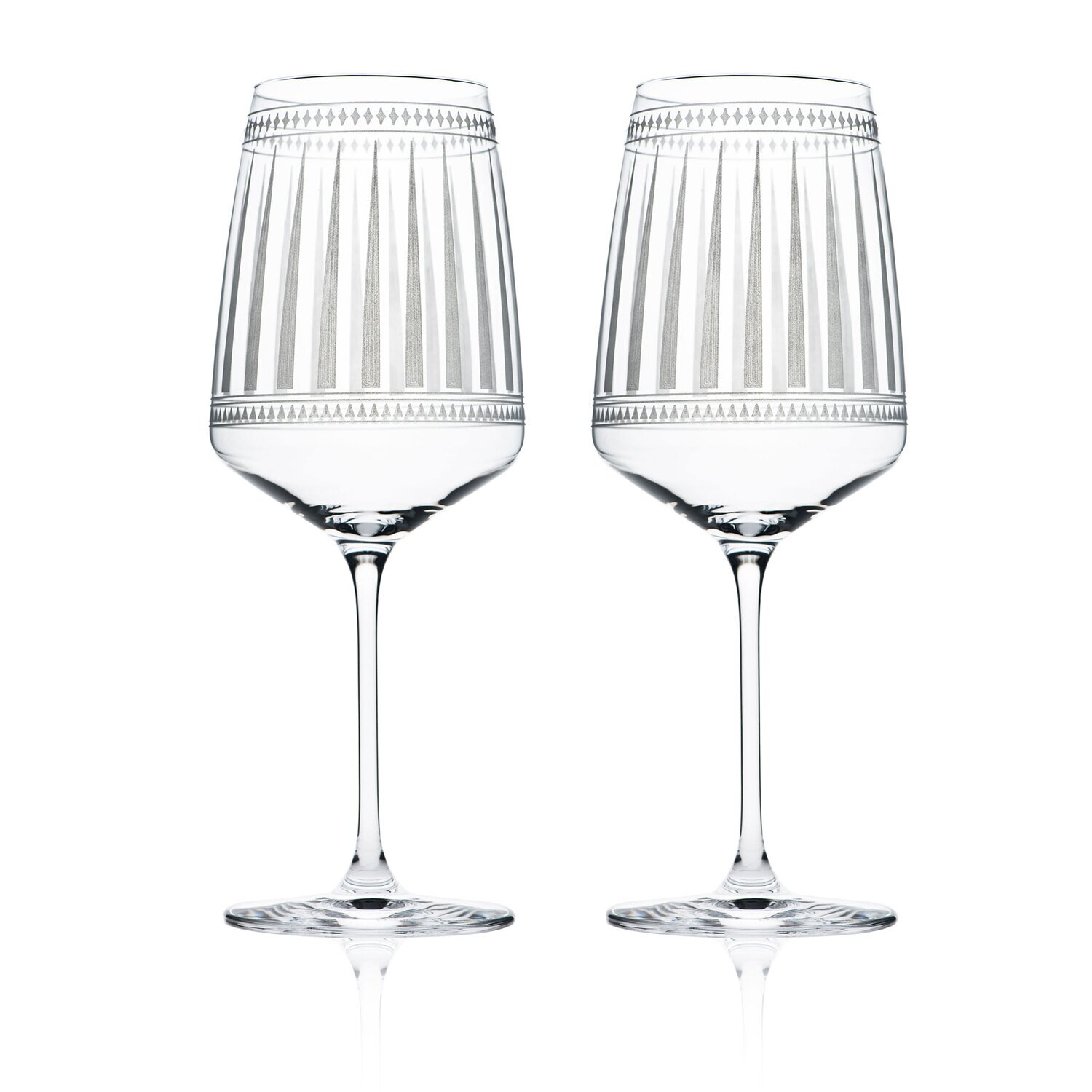 Caskata Marrakech White Wine Glasses Set of 2 GL-WWINE-170