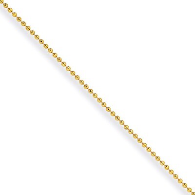 Yellow Rhodium over Brass 1.50mm Plated Ball Chain SRN211 by Chisel, MPN: SRN211, 883957748955