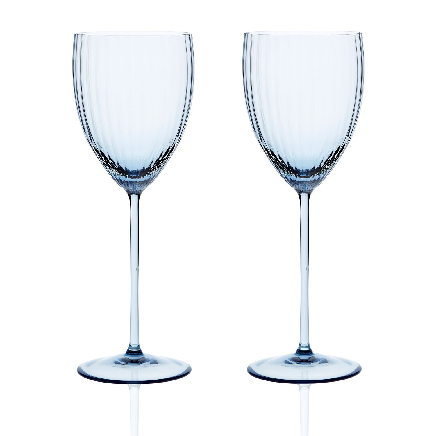 Caskata Quinn Optic White Wine Glasses Set of 2 Ocean GL-OWWIN-400