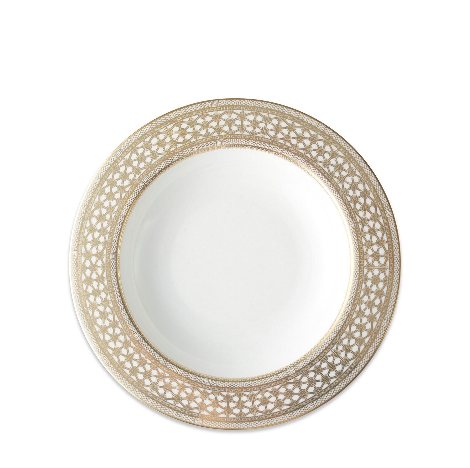Caskata Hawthorne Gilt Rimmed Soup Bowl Gold SOUPL-314, MPN: SOUPL-314, 817325017497
