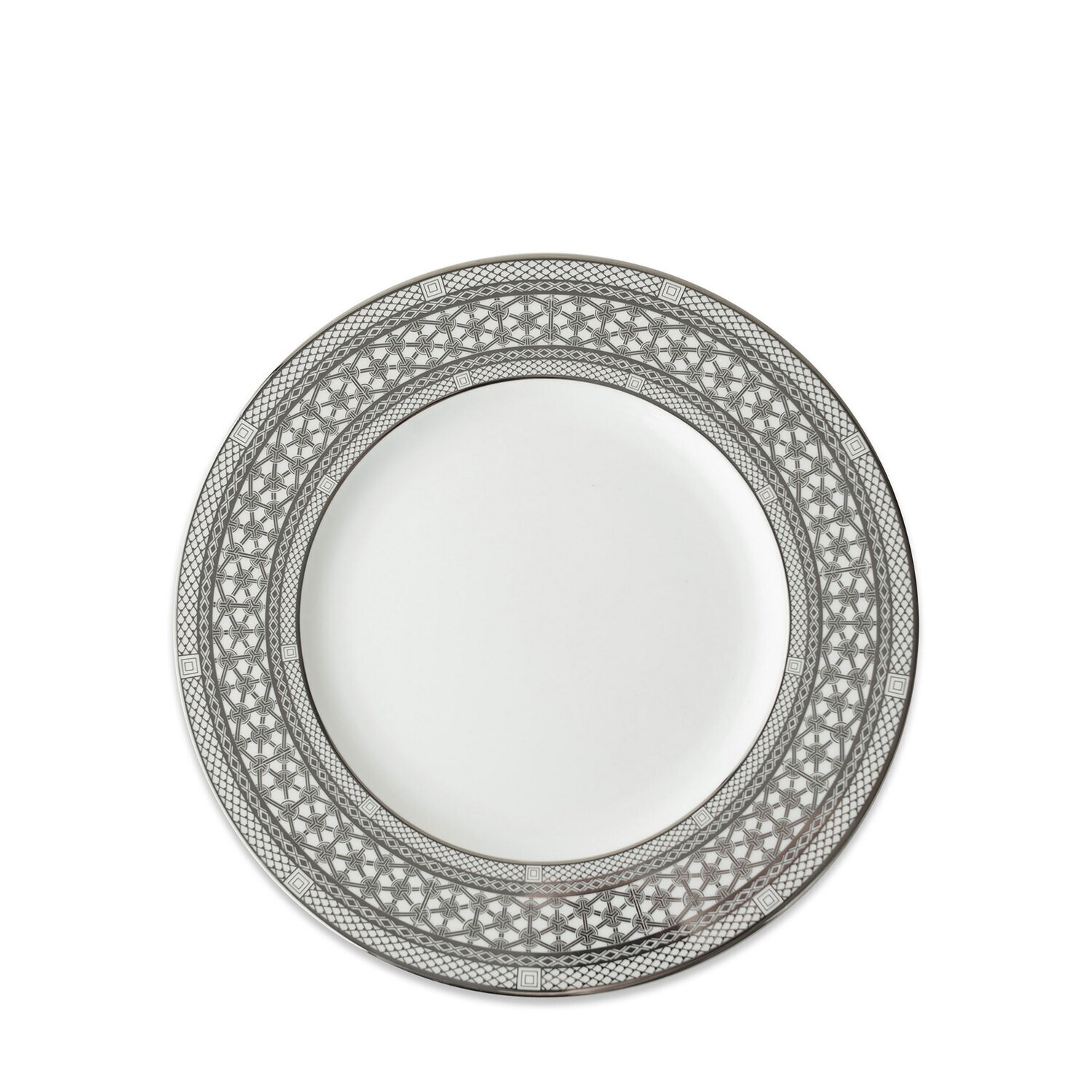 Caskata Hawthorne Ice Rimmed Salad Plate Plate Platinum BOL-214, MPN: BOL-214, 817325017268