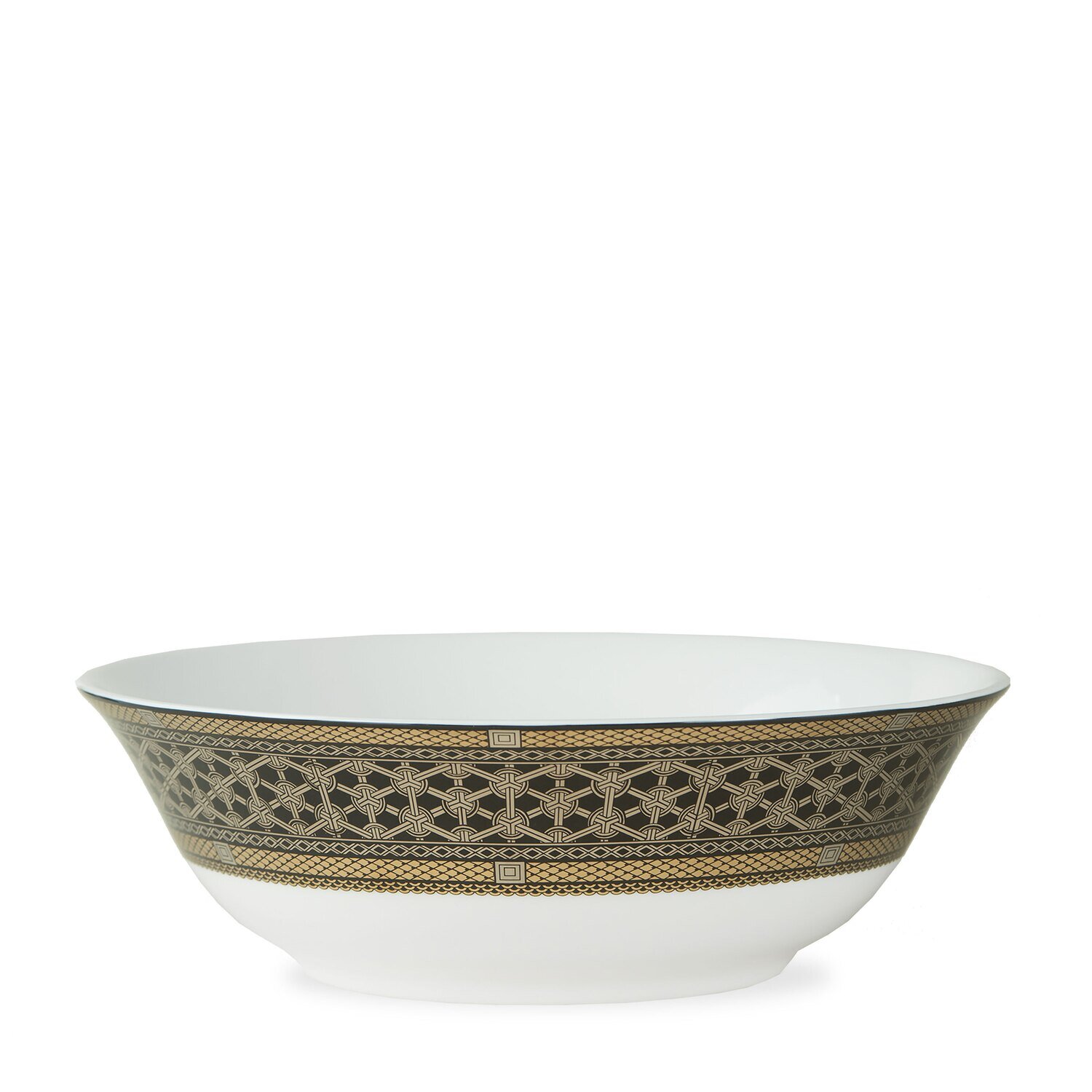 Caskata Hawthorne Onyx Serving Bowl Gold Blue Platinum BOMBL-114, MPN: BOMBL-114, 817325017343