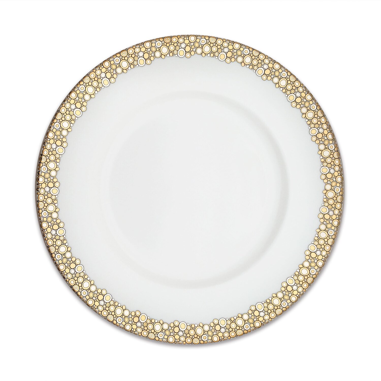 Caskata Ellington Shimmer Simple Rimmed Dinner Plate Gold Platinum DINL-115S, MPN: DINL-115S, 81732…