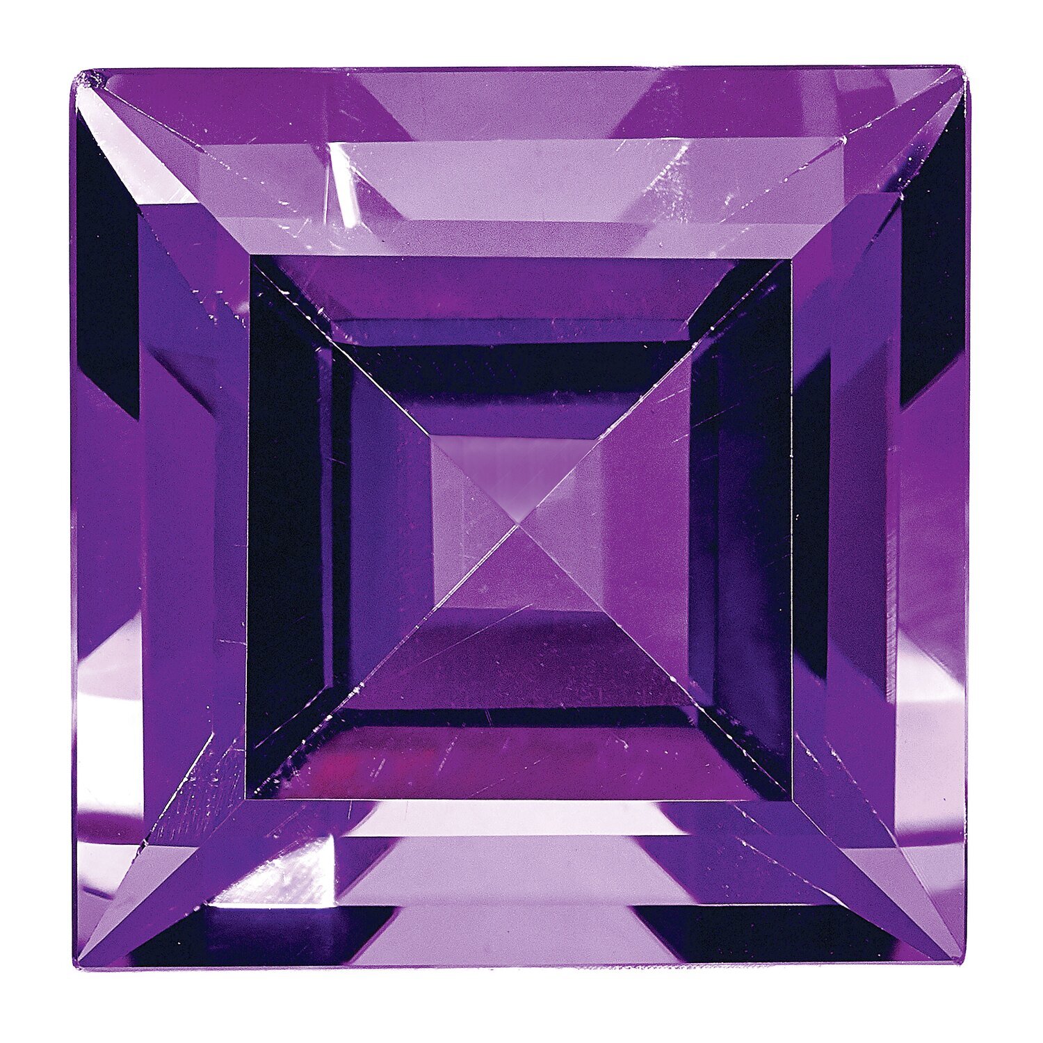 Amethyst 3mm Square Step Cut AA Quality Gemstone AM-0300-SQS-AA, MPN: AM-0300-SQS-AA,