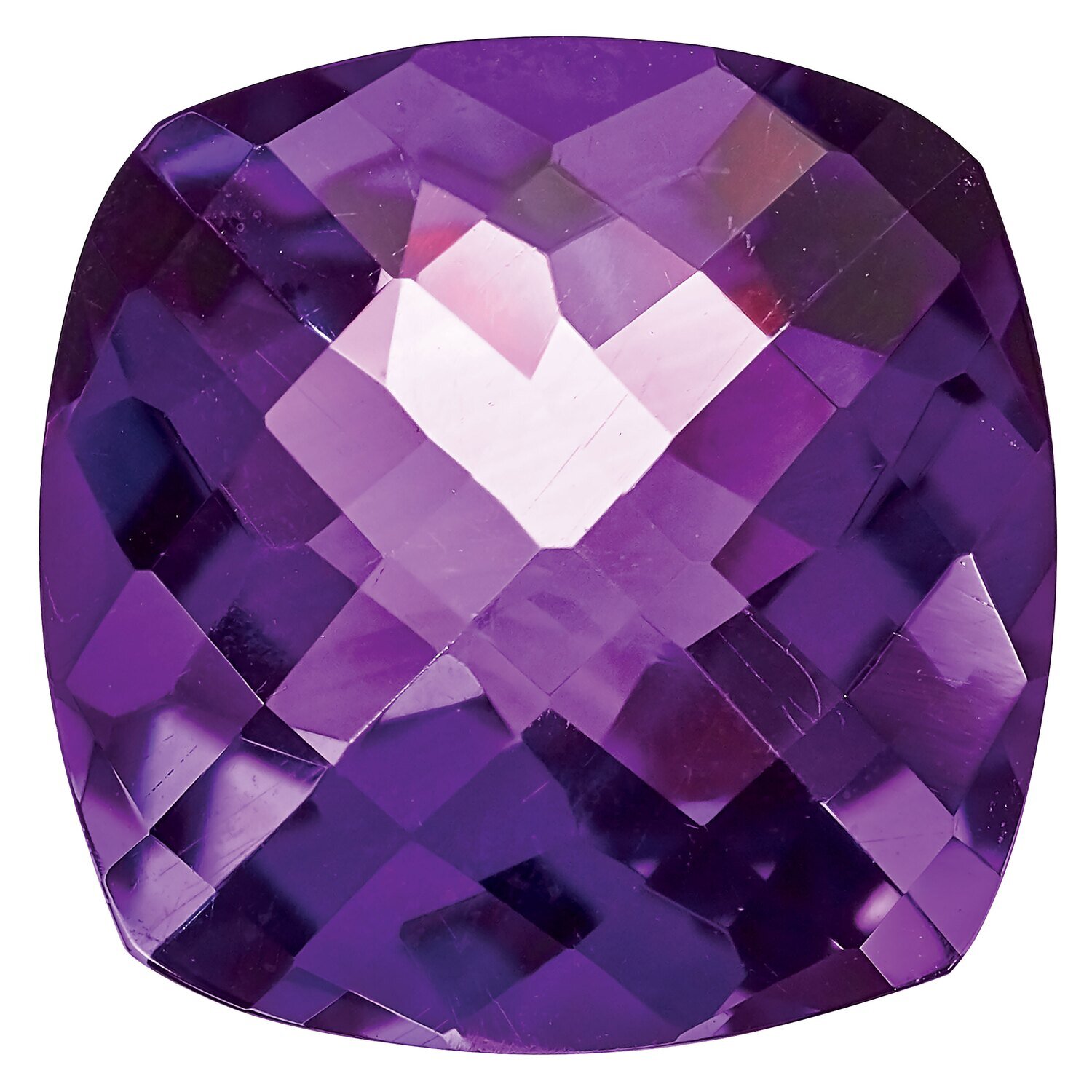 Amethyst 6mm Cushion Checkerboard AA Quality Gemstone AM-0600-CUX-AA, MPN: AM-0600-CUX-AA,