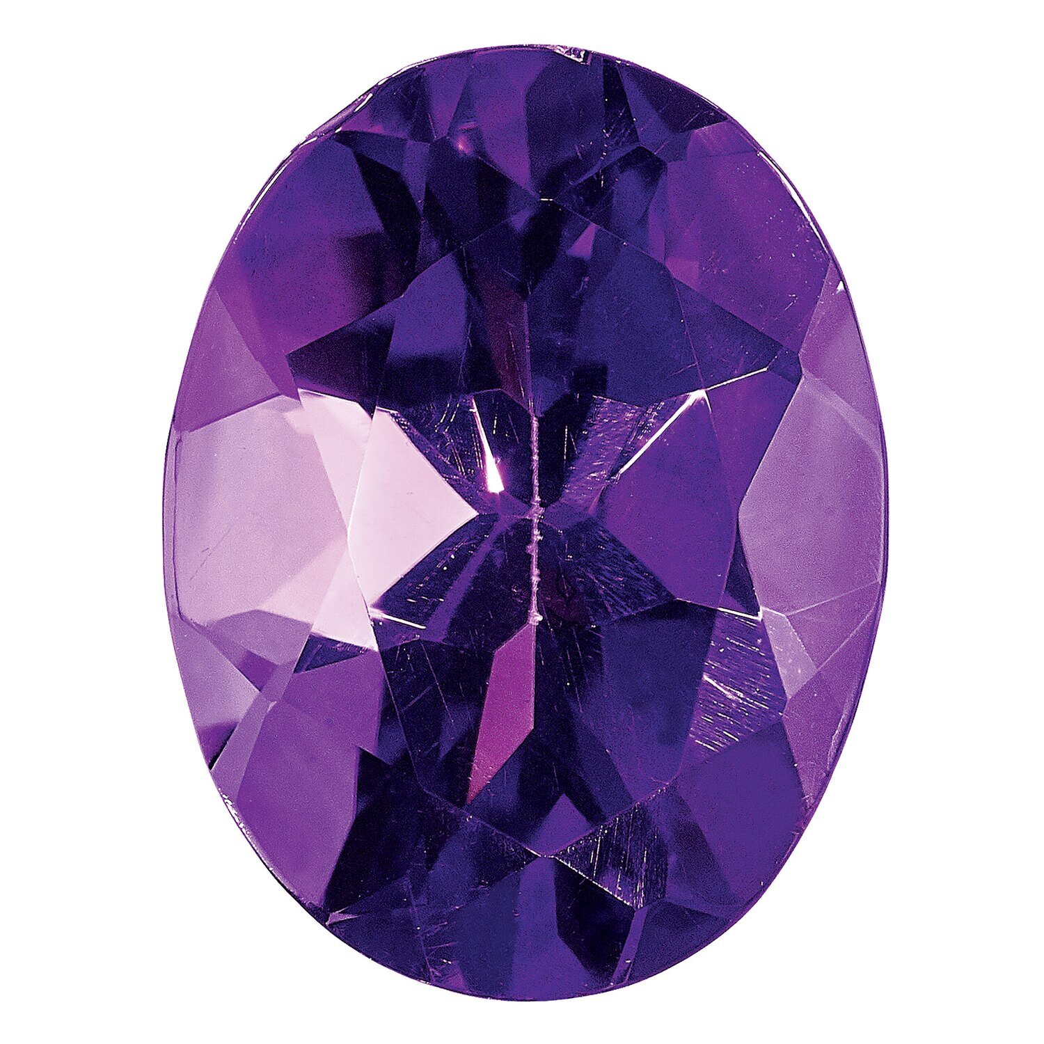 Amethyst 9X7mm Oval AA Quality Gemstone AM-0907-OVF-AA