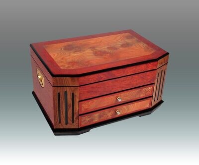 Tizo Extra Roomy Wooden 2 Drawer Jewelry Box, MPN: FS0229BX,