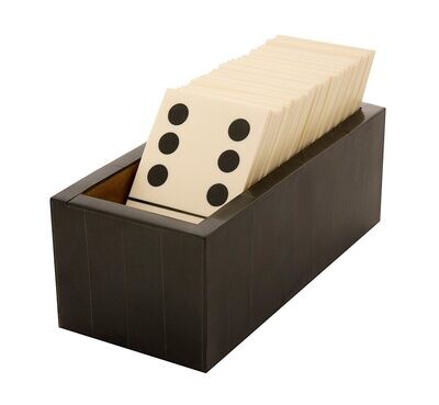 Tizo Horn Bone Domino Set Black and White, MPN: W377BKDOM,