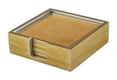 Tizo Gold Leaf Coasters Set of Four, MPN: CT624GDCO,