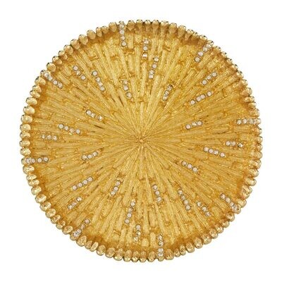 Tizo Round Gold Sunshine Coaster, MPN: RS409GLCO,
