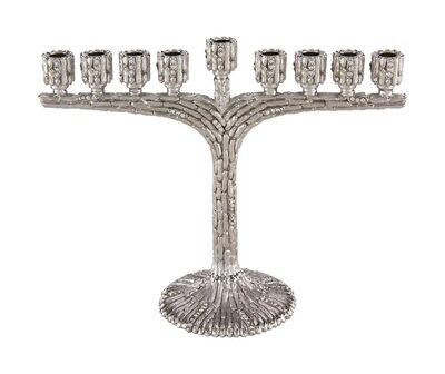 Tizo Menorah Bamboo Style Silver, MPN: RS351SLCS,