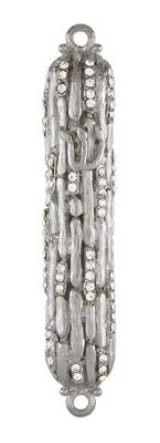 Tizo Mezuzah Silver Antique Bamboo, MPN: RS378SMZ,