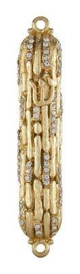 Tizo Mezuzah Gold Antique Bamboo, MPN: RS377GMZ,
