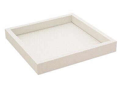 Tizo Faux Leather White Valet Desk Tray Flat, MPN: TH172WHTY,
