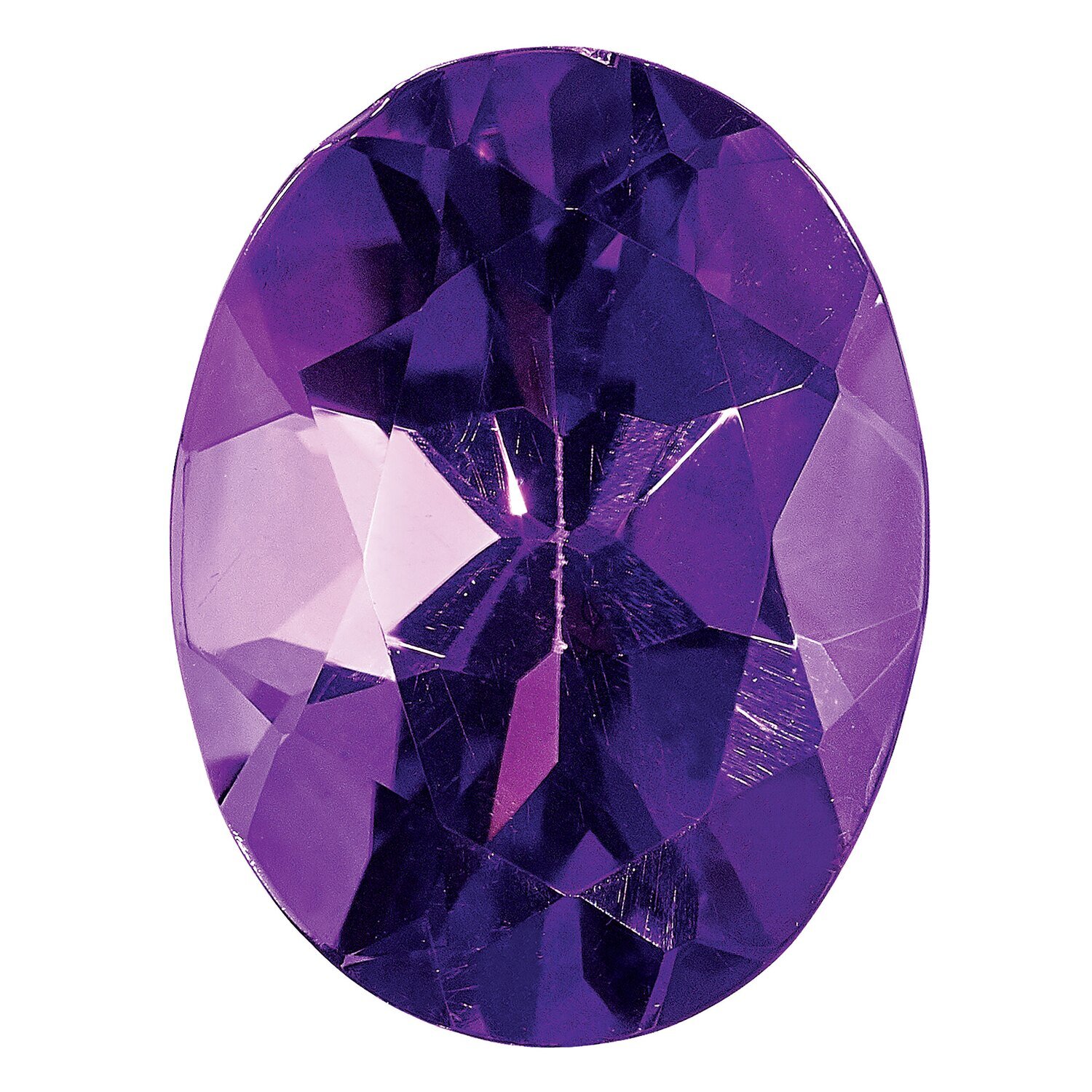 Amethyst 14X10mm Oval AA Quality Gemstone AM-1410-OVF-AA, MPN: AM-1410-OVF-AA,