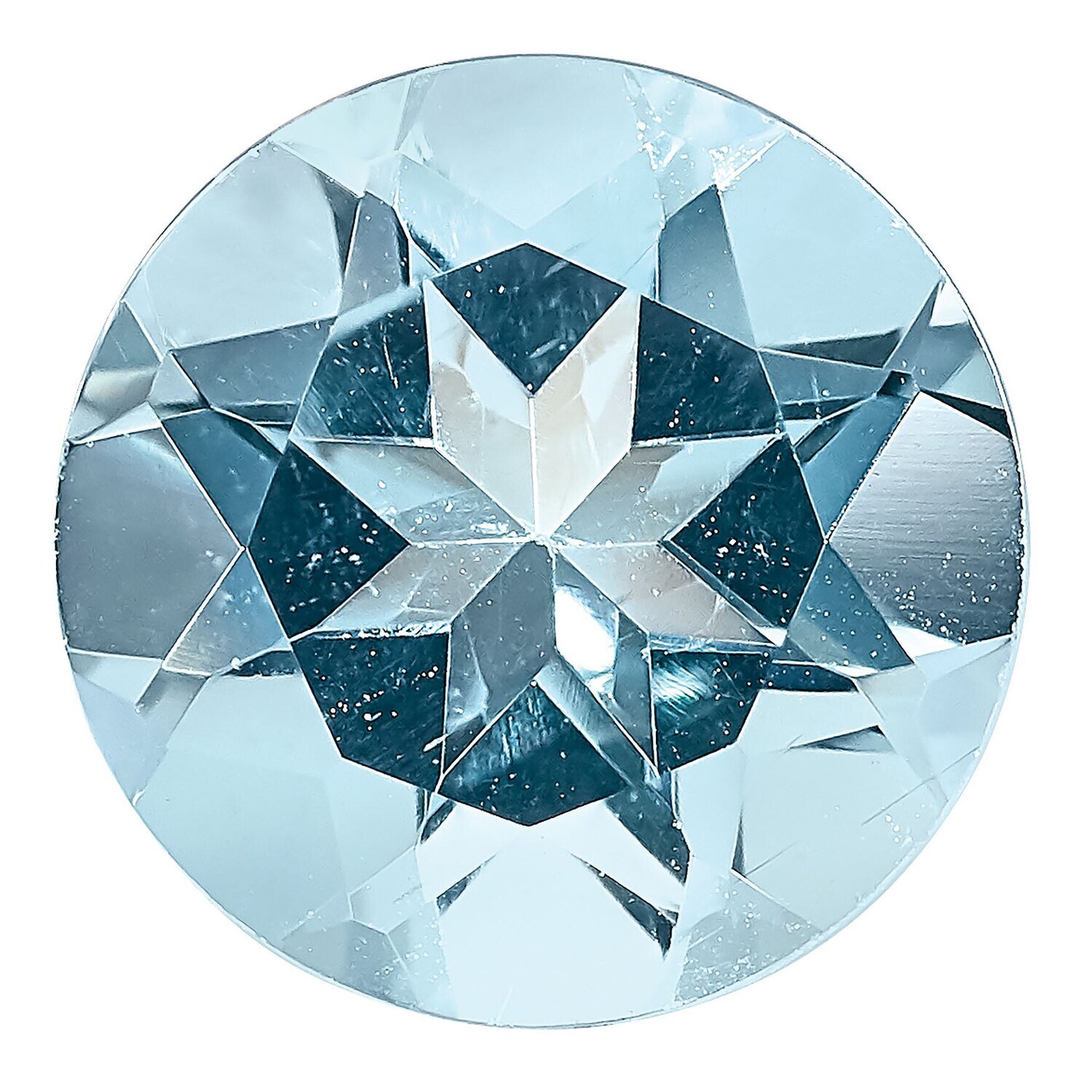 Aquamarine 5mm Round AAA Quality Gemstone AQ-0500-RDF-AAA, MPN: AQ-0500-RDF-AAA,