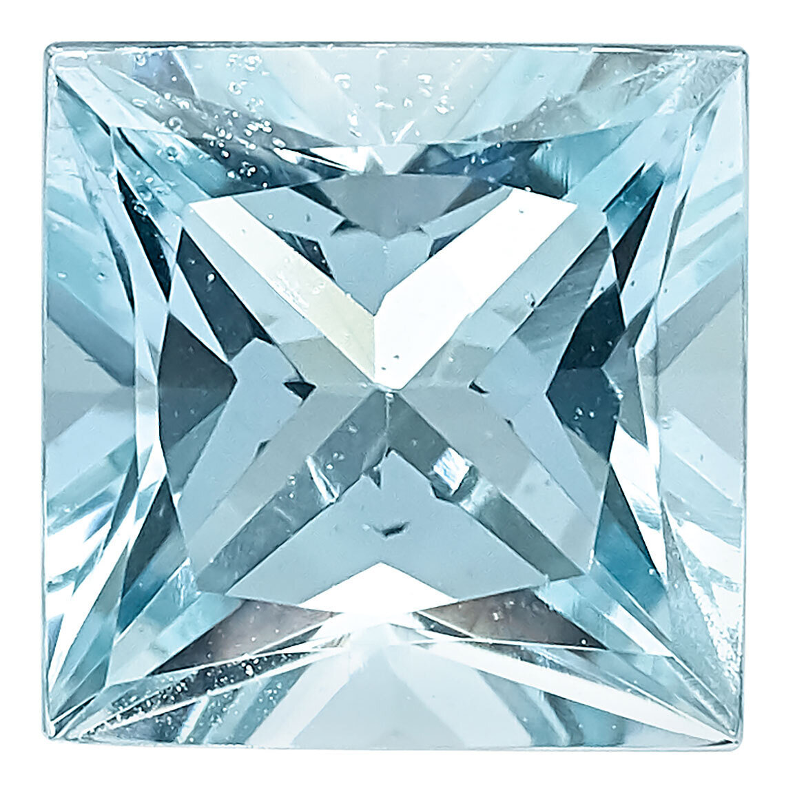 Aquamarine 4mm Princess AA Quality Gemstone AQ-0400-SQP-AA, MPN: AQ-0400-SQP-AA,