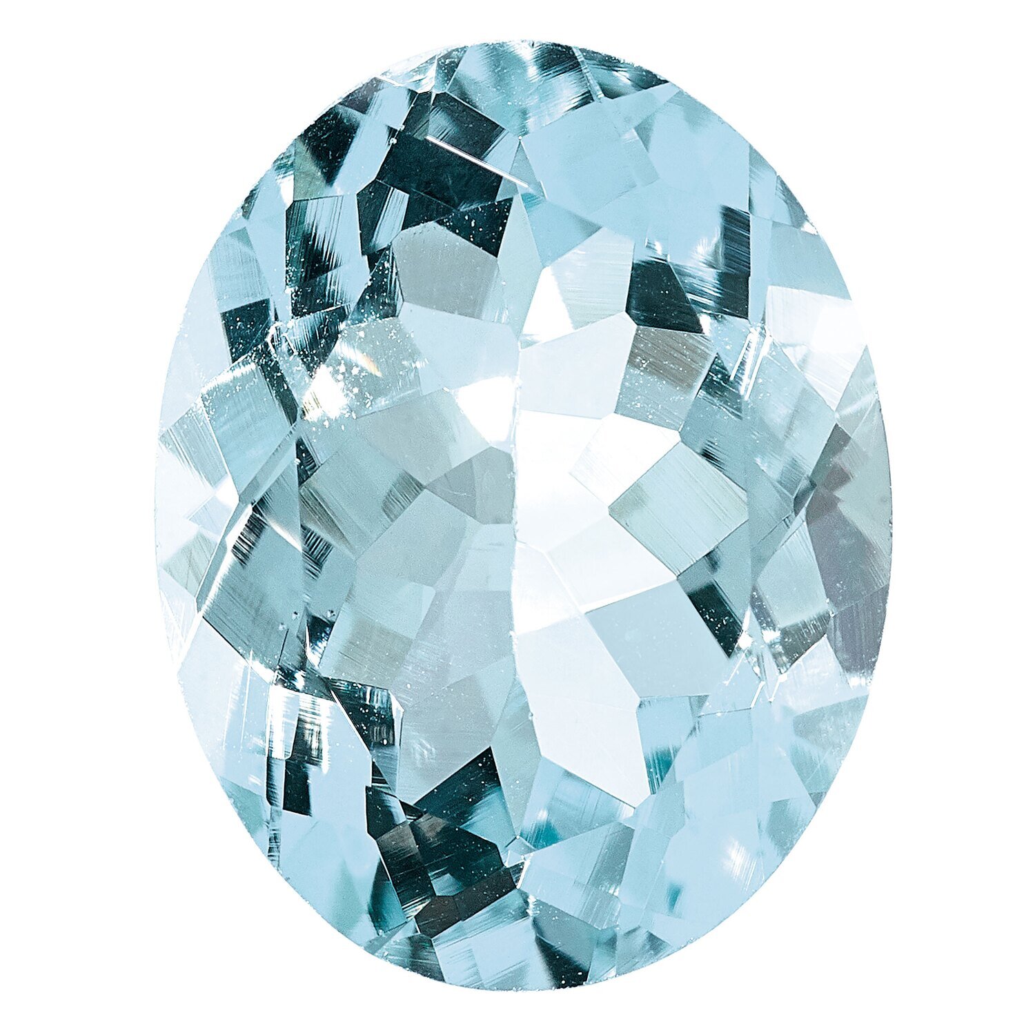 Aquamarine 6X4mm Oval AAA Quality Gemstone AQ-0604-OVF-AAA, MPN: AQ-0604-OVF-AAA,