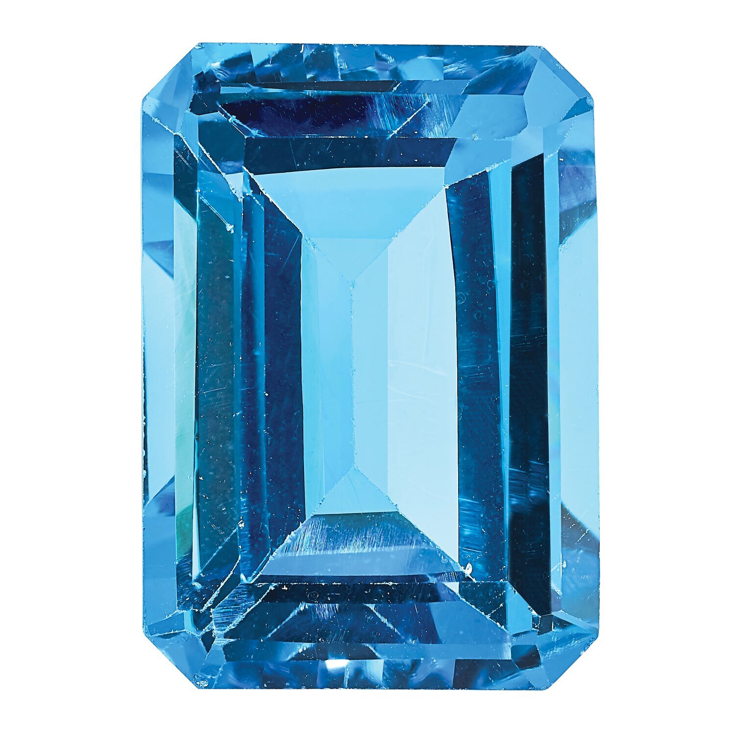 Blue Topaz 7X5mm Emerald Cut AA Quality Gemstone BT-0705-OCE-AA, MPN: BT-0705-OCE-AA,
