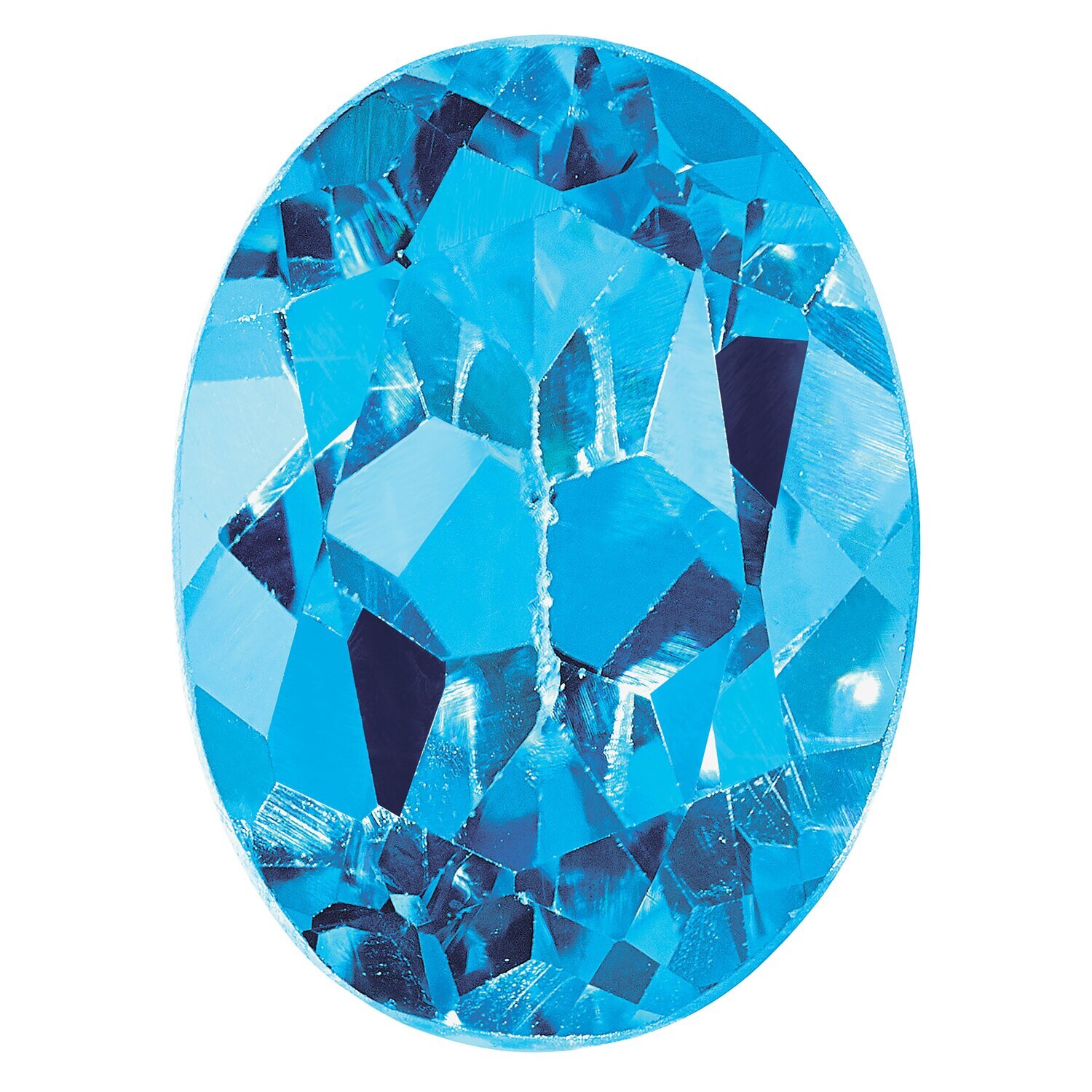Blue Topaz 9X7mm Oval AA Quality Gemstone BT-0907-OVF-AA, MPN: BT-0907-OVF-AA,