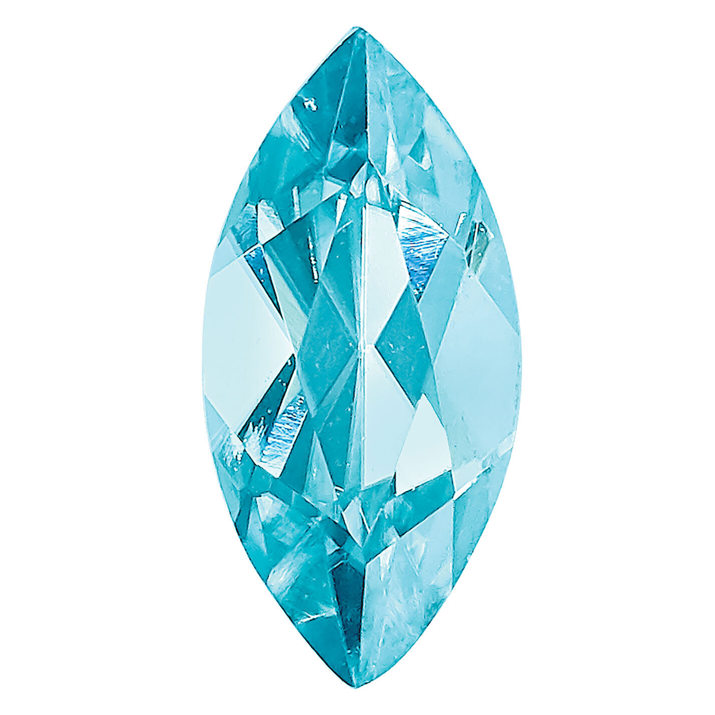 Blue Zircon 6X3mm Marquise AA Quality Gemstone BZ-0603-MQF-AA, MPN: BZ-0603-MQF-AA,