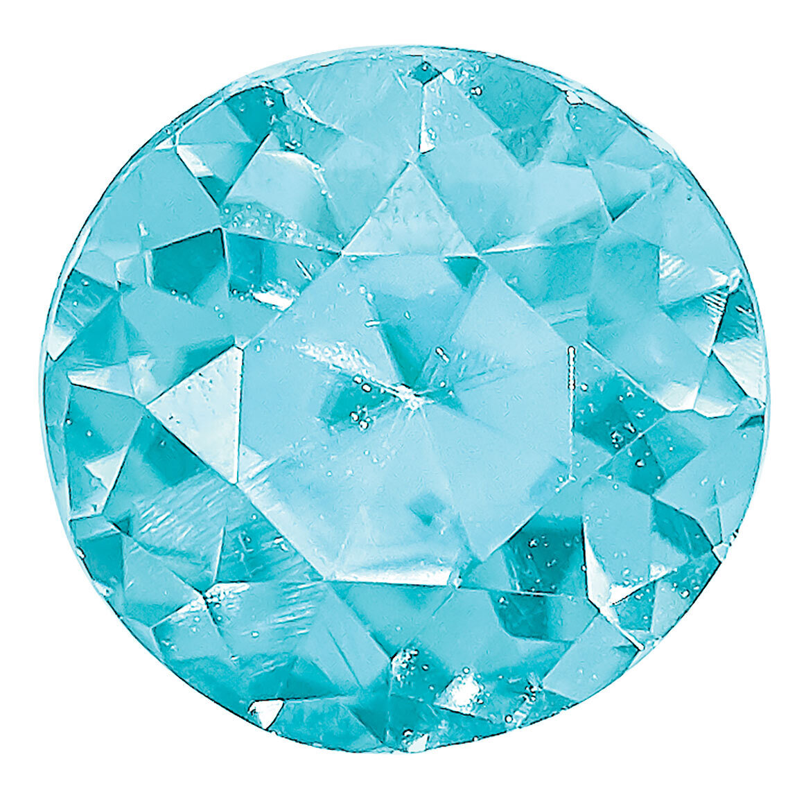 Blue Zircon 3.5mm Round AA Quality Gemstone BZ-0350-RDF-AA, MPN: BZ-0350-RDF-AA,