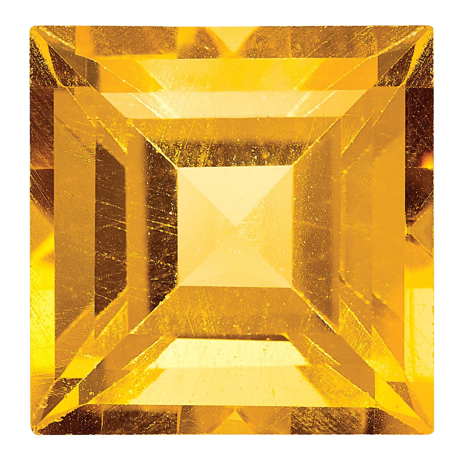 Citrine 6mm Square Step Cut AA Quality Gemstone CI-0600-SQS-AA