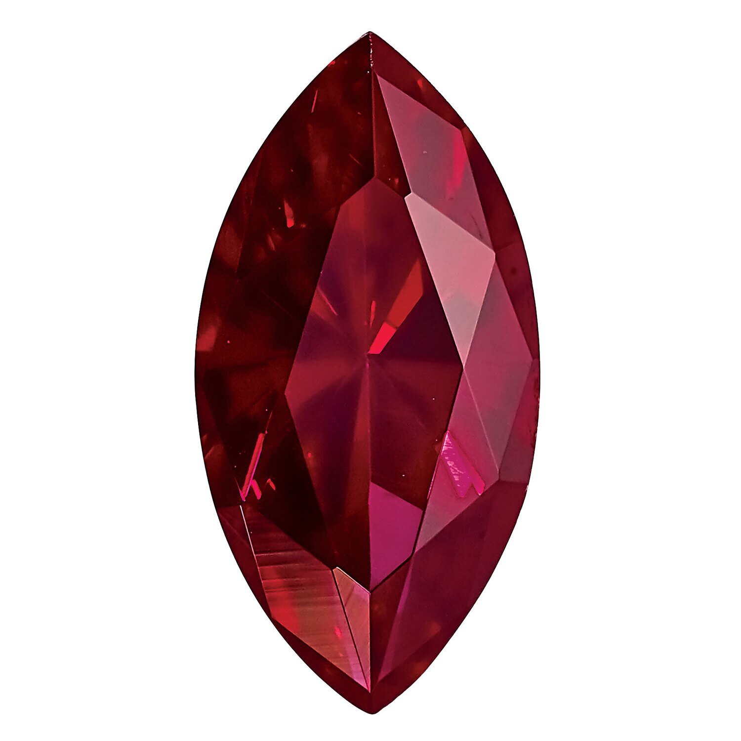 Created Ruby 10X5mm Marquise Gemstone CR-1005-MQF, MPN: CR-1005-MQF,