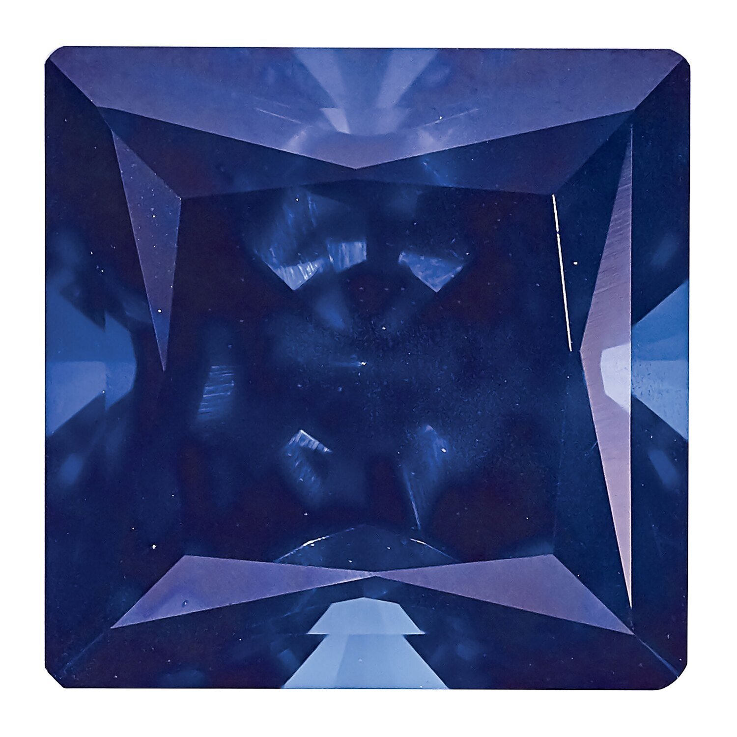 Created Sapphire Blue 2.5mm Princess Gemstone CS-0250-SQP-BL, MPN: CS-0250-SQP-BL, 883957997414