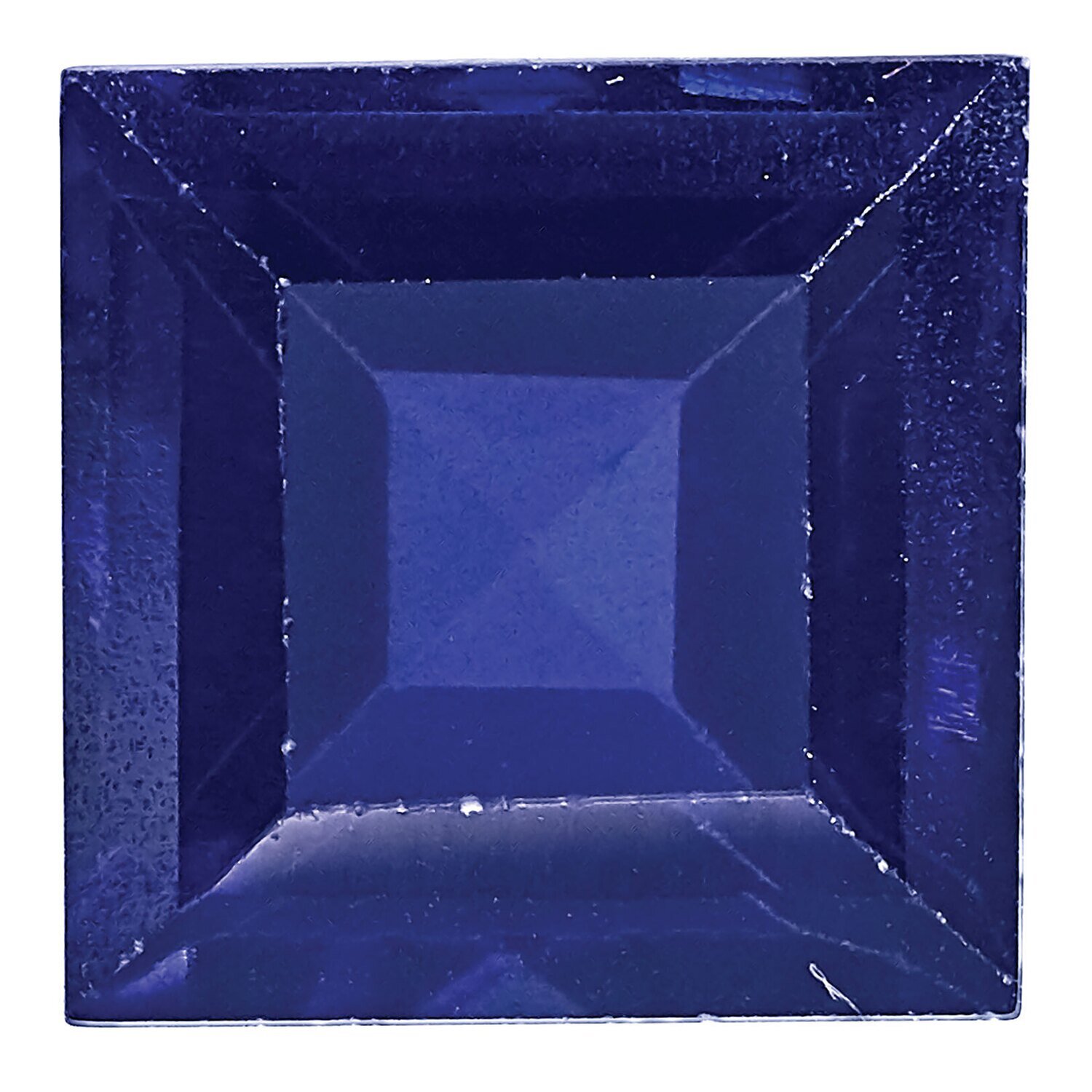Created Sapphire Blue 5mm Square Step Gemstone CS-0500-SQS-BL, MPN: CS-0500-SQS-BL, 883957998558