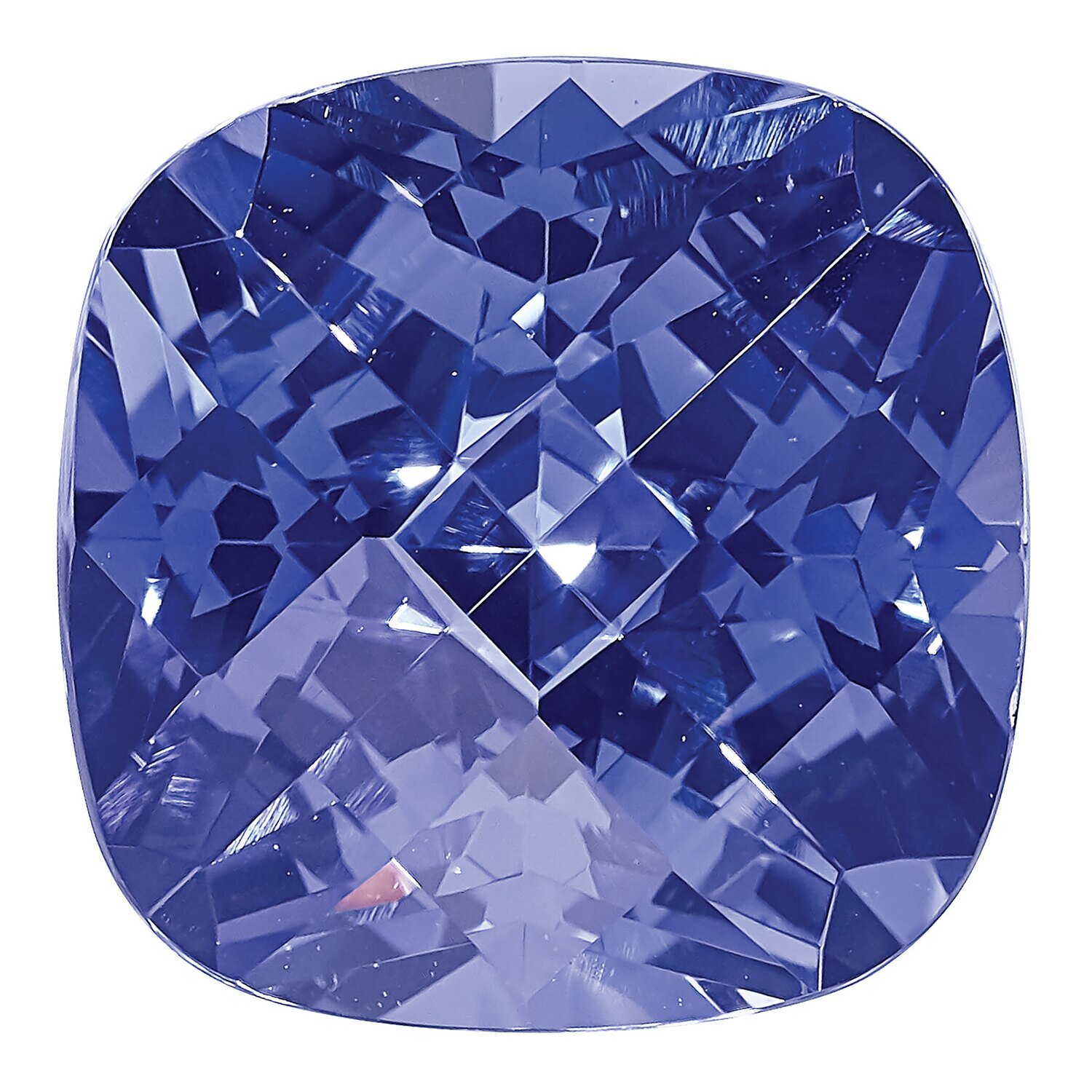 Created Sapphire Ceylon 8X8 Cushion Xbrd Gemstone CS-0800-CUX-CY, MPN: CS-0800-CUX-CY, 883957999388