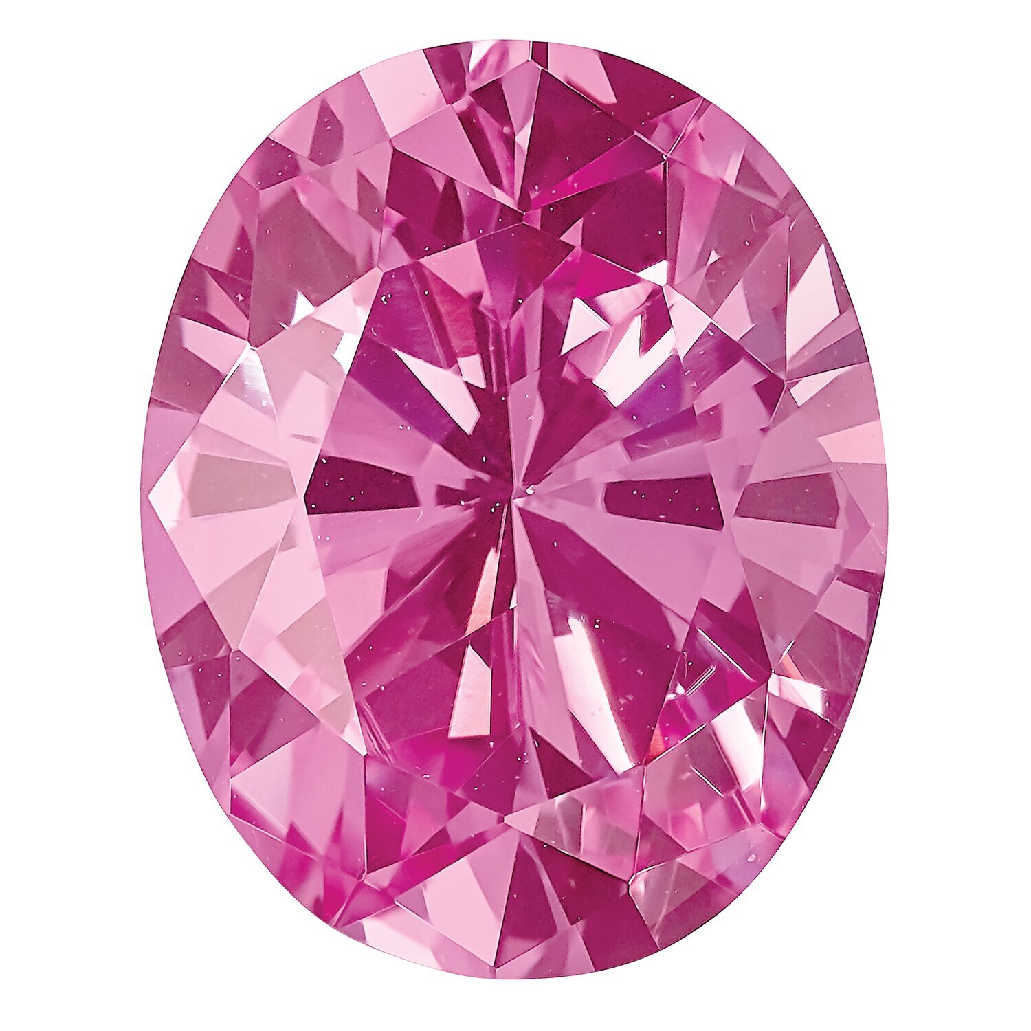 Created Sapphire Pink 7X5mm Oval Gemstone CS-0705-OVF-PK