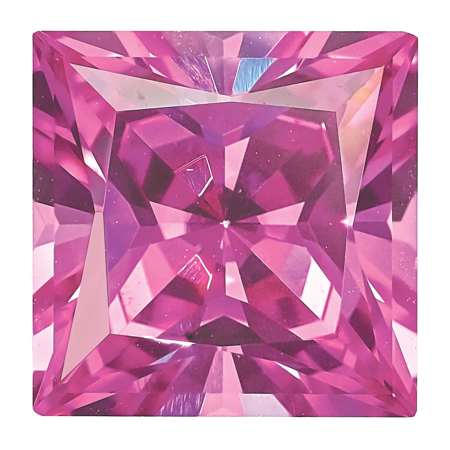 Created Sapphire Pink 8mm Princess Gemstone CS-0800-SQP-PK, MPN: CS-0800-SQP-PK, 883957999685