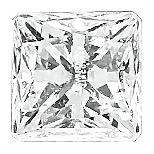 Cubic Zirconia White 4mm Princess A Quality Gemstone CZ-0400-SQP-WH-A