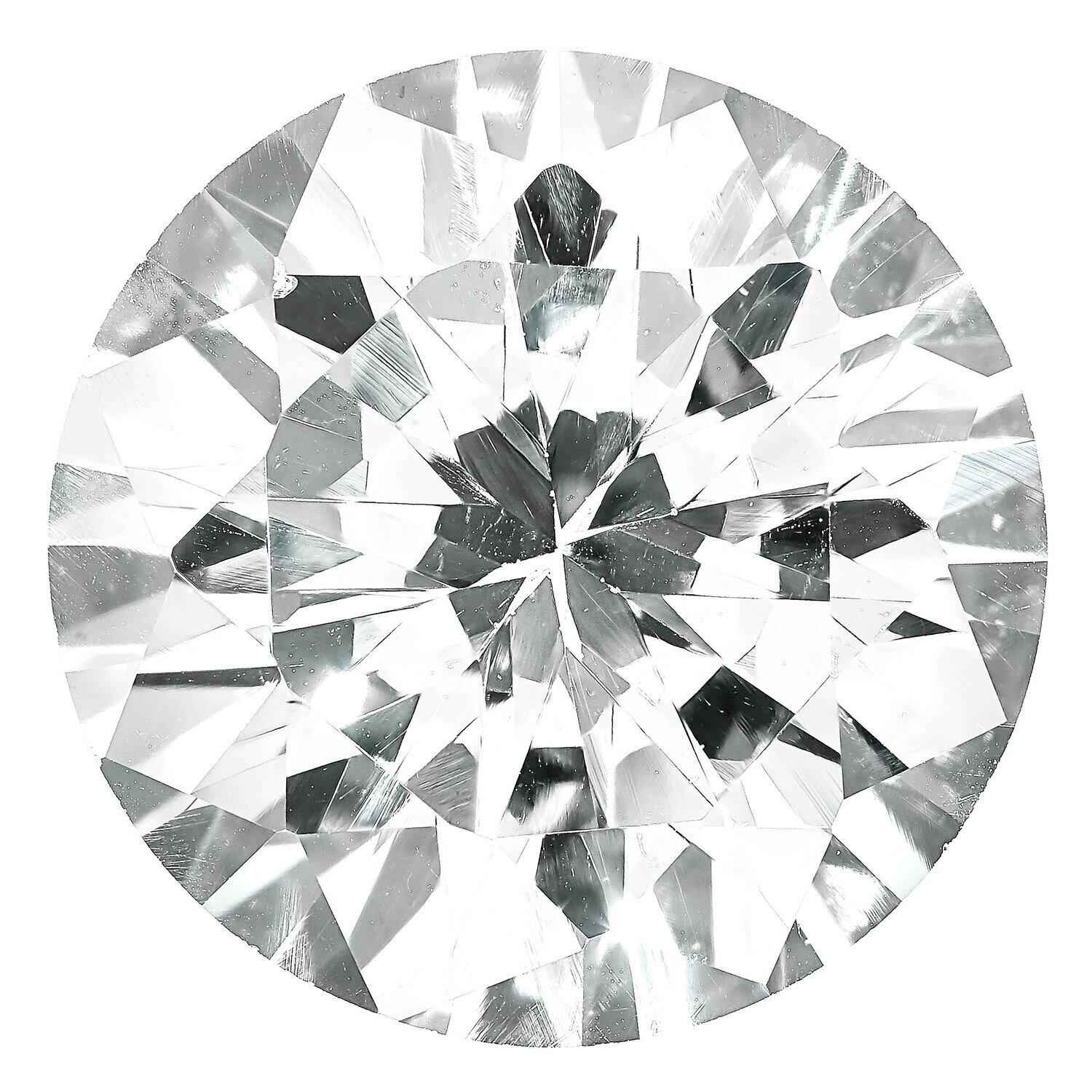 Cubic Zirconia White 3.75mm Round A Quality Gemstone CZ-0375-RDF-WH-A, MPN: CZ-0375-RDF-WH-A,